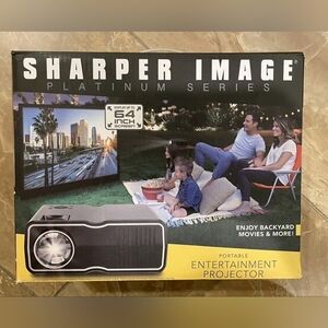 Sharper Image Platinum Series Portable Entertainment Projector HDMI